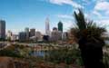 die Skyline von Perth vom Kingspark aus gesehen