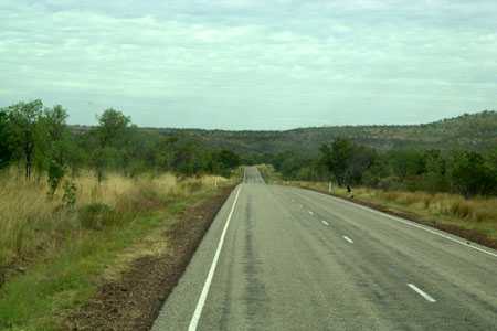 auf dem Highway in Richtung Kununurra