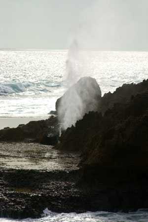 die Blowholes am Point Quabba