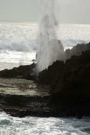 die Blowholes am Point Quabba