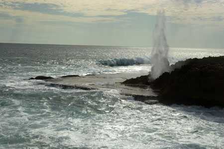 die Blowholes am Point Quabba