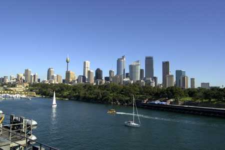 die Skyline von Sydney